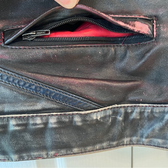 Vintage Taurus Genuine Leather Biker Jacket - Picture 10 of 15